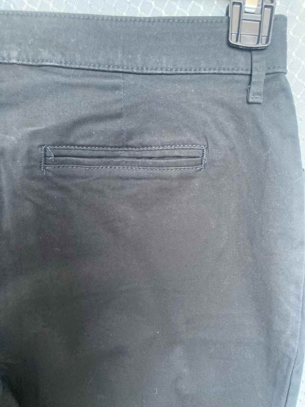 Lee midrise relaxed fit straight leg pant black effortless wash & wear 12 short - Picture 15 of 17